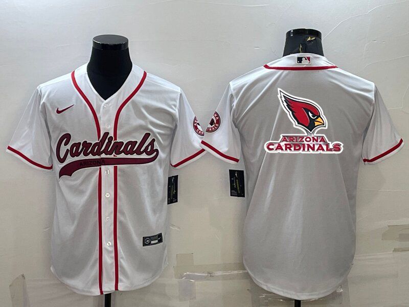 Men Arizona Cardinals Blank White 2022 Nike Co branded NFL Jersey4->women nfl jersey->Women Jersey